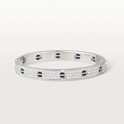 [Lucas Jewelry]LOVE BRACELET 6.1MM DIAMOND-PAVED CERAMIC