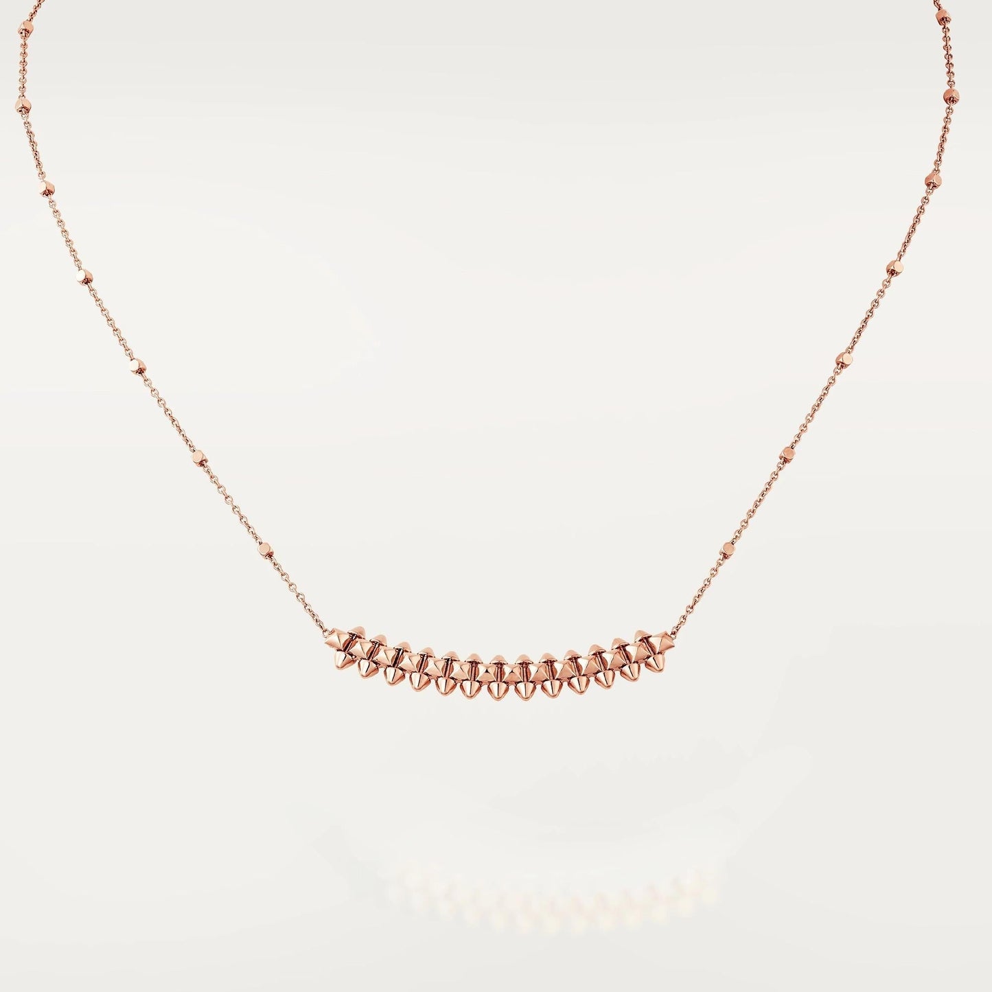 [Lucas Jewelry]CLASH PINK GOLD NECKLACE