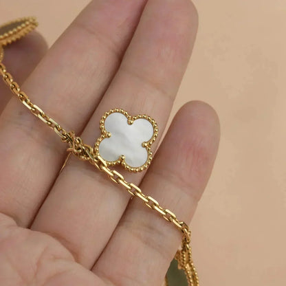 [Lucas Jewelry]LUCKY SPRING 5 MOTIF GOLD BRACELET