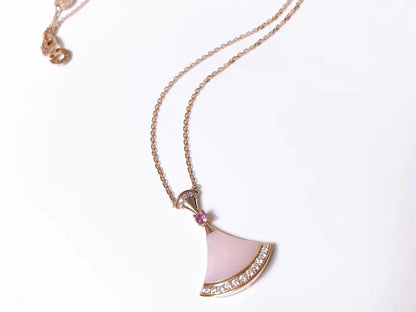 [Lucas Jewelry]DREAM NECKLACE PINK MOP DIAMOND