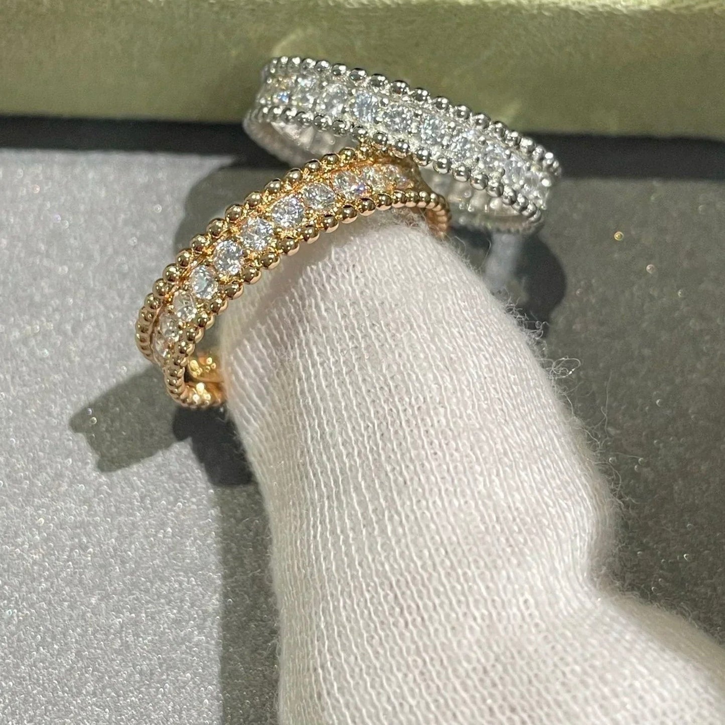 [Lucas Jewelry]PERLEE DIAMOND ROSE GOLD RING