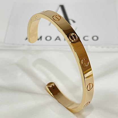 [Lucas Jewelry]LOVE BRACELET 6.1MM OPEN CUFF