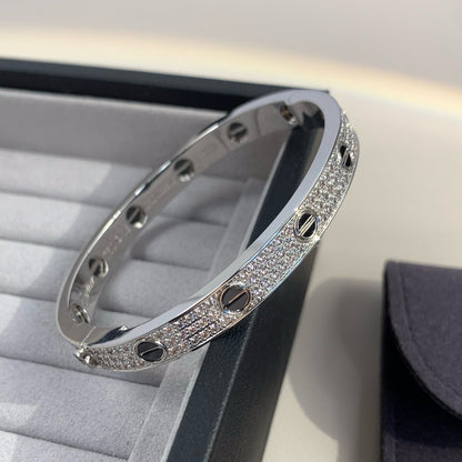 [Lucas Jewelry]LOVE BRACELET 6.1MM DIAMOND-PAVED CERAMIC