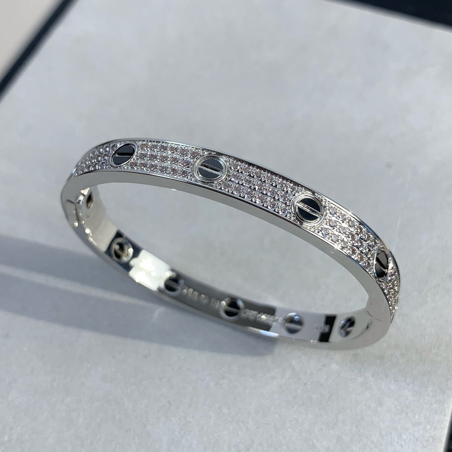 [Lucas Jewelry]LOVE BRACELET 6.1MM DIAMOND-PAVED CERAMIC