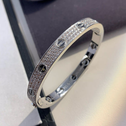 [Lucas Jewelry]LOVE BRACELET 6.1MM DIAMOND-PAVED CERAMIC