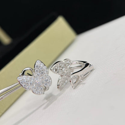 [Lucas Jewelry]BUTTERFLY ALL DIAMOND EARRINGS