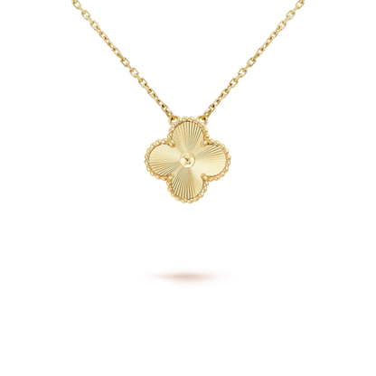 [Lucas Jewelry]CLOVER 15MM LASER NECKLACE