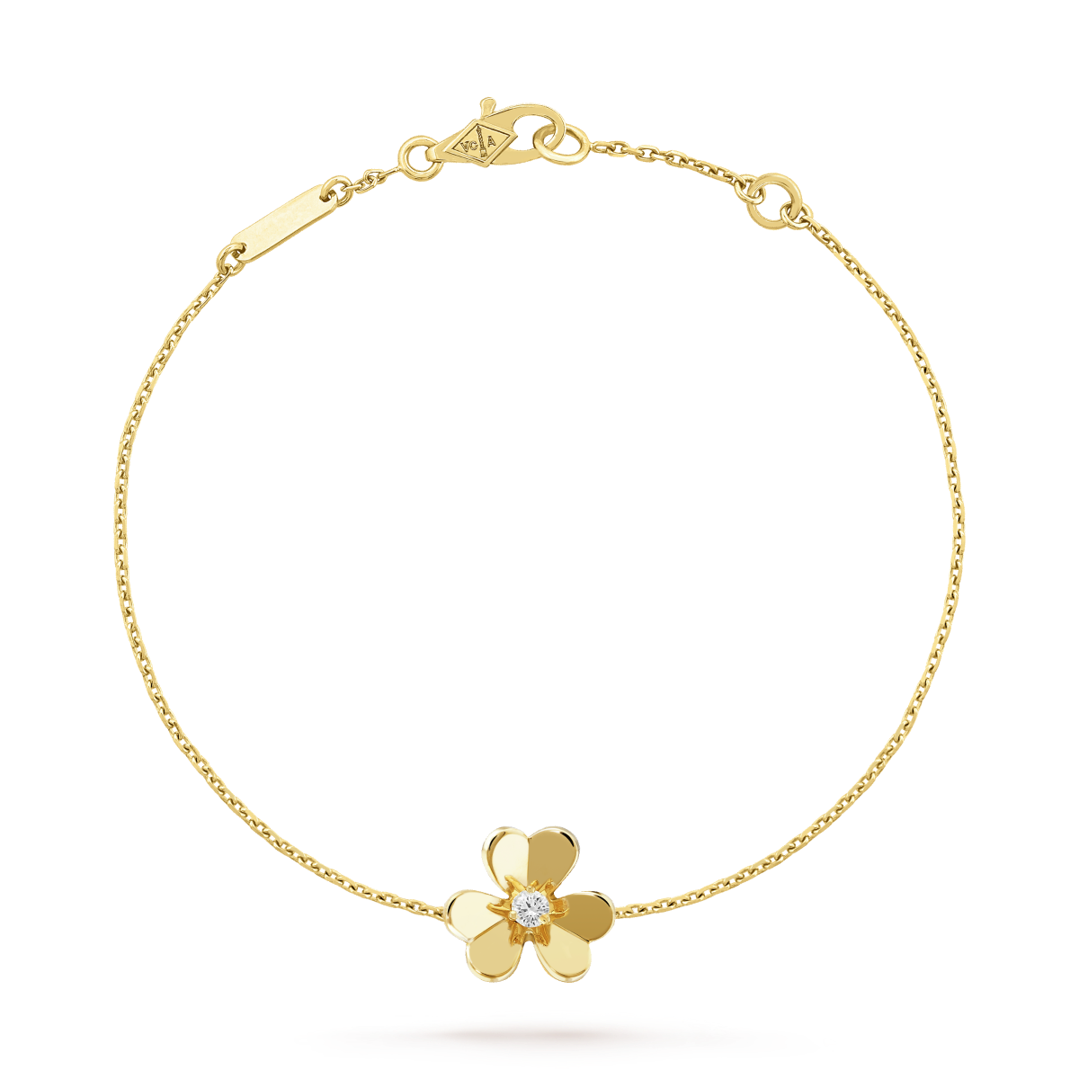 [Lucas Jewelry]FRIVOLE GOLD FLOWER PINK MALACHITE BRACELET