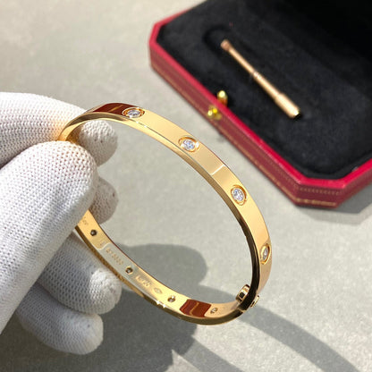 [Lucas Jewelry]LOVE BRACELET 6.1MM 10 DIAMONDS