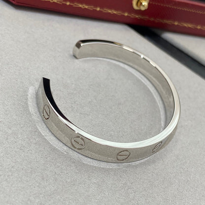 [Lucas Jewelry]LOVE BRACELET 6.1MM 1 DIAMOND OPEN CUFF