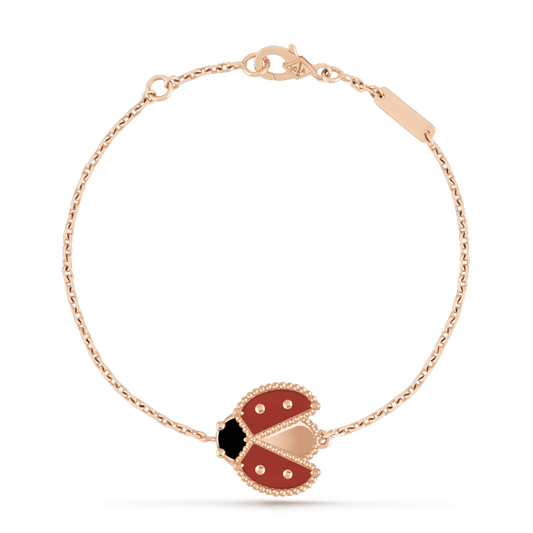 [Lucas Jewelry]LUCKY SPRING 1 MOTIF PINK GOLD BRACELET