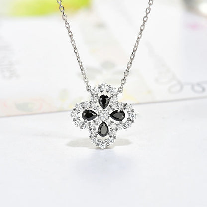 [Lucas Jewelry]LOOP NECKLACE FULL MOTIF DIAMOND 16MM MULTIPLE COLORS