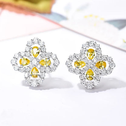 [Lucas Jewelry]LOOP EARRINGS FULL MOTIF DIAMOND 16MM