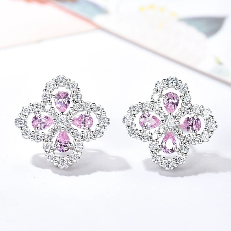 [Lucas Jewelry]LOOP EARRINGS FULL MOTIF DIAMOND 16MM