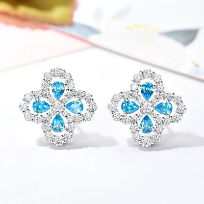 [Lucas Jewelry]LOOP EARRINGS FULL MOTIF DIAMOND 16MM