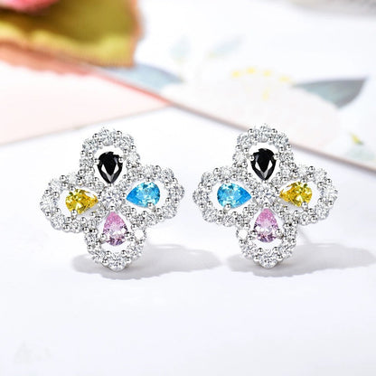 [Lucas Jewelry]LOOP EARRINGS FULL MOTIF DIAMOND 16MM