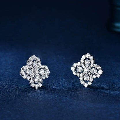 [Lucas Jewelry]LOOP EARRINGS FULL MOTIF DIAMOND 16MM