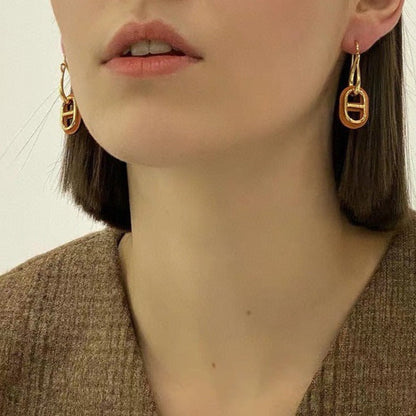 [Lucas Jewelry]HM O'MAILLON GOLD EARRINGS