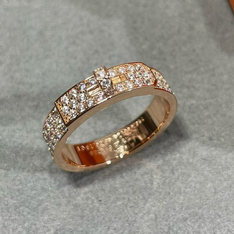 [Lucas Jewelry]KELLY PINK GOLD DIAMOND RING