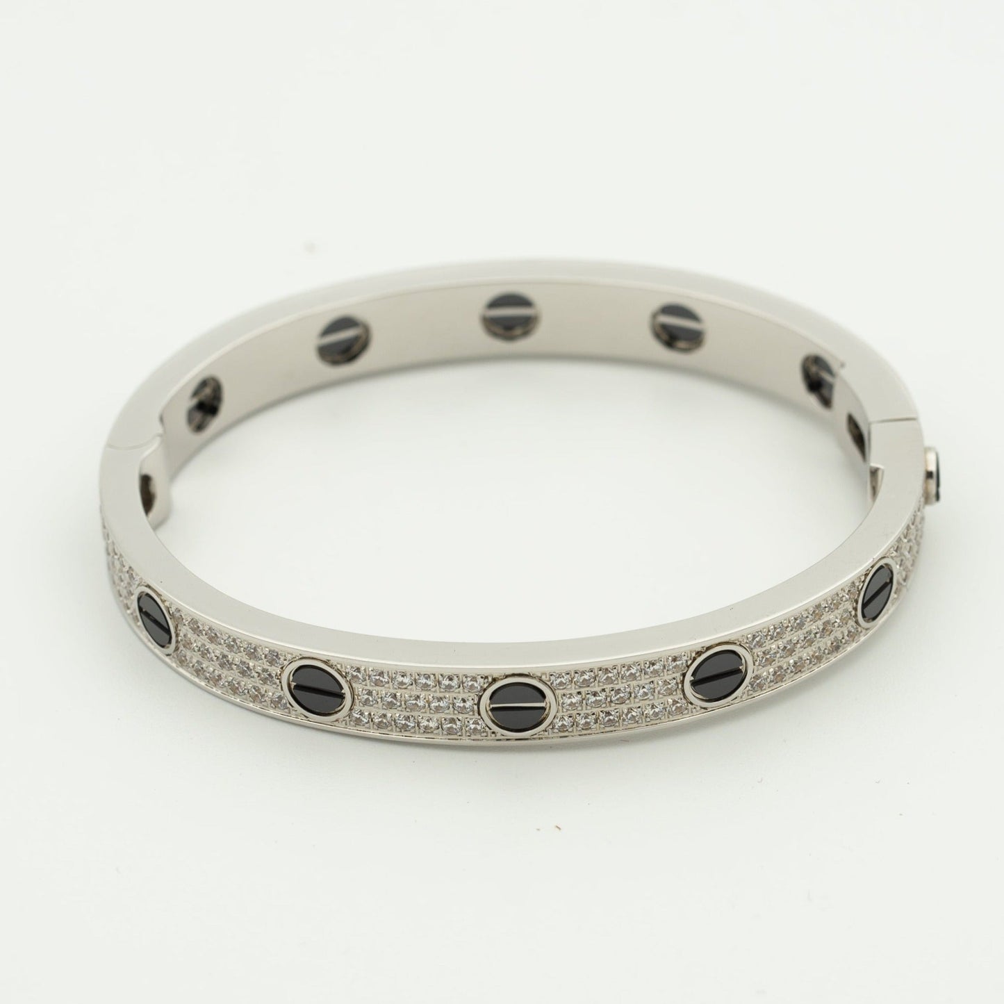 [Lucas Jewelry]LOVE BRACELET 6.1MM DIAMOND-PAVED CERAMIC