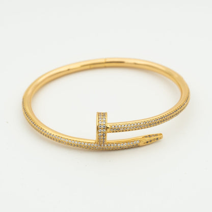 [Lucas Jewelry]JUSTE BRACELET 3.5MM ALL DIAMONDS