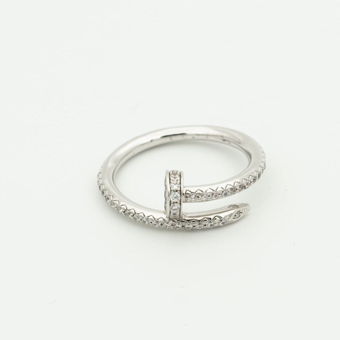 [Lucas Jewelry]JUSTE RING 1.8MM SILVER DIAMONDS