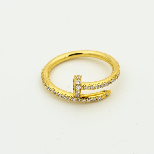 [Lucas Jewelry]JUSTE RING 1.8MM GOLD DIAMONDS