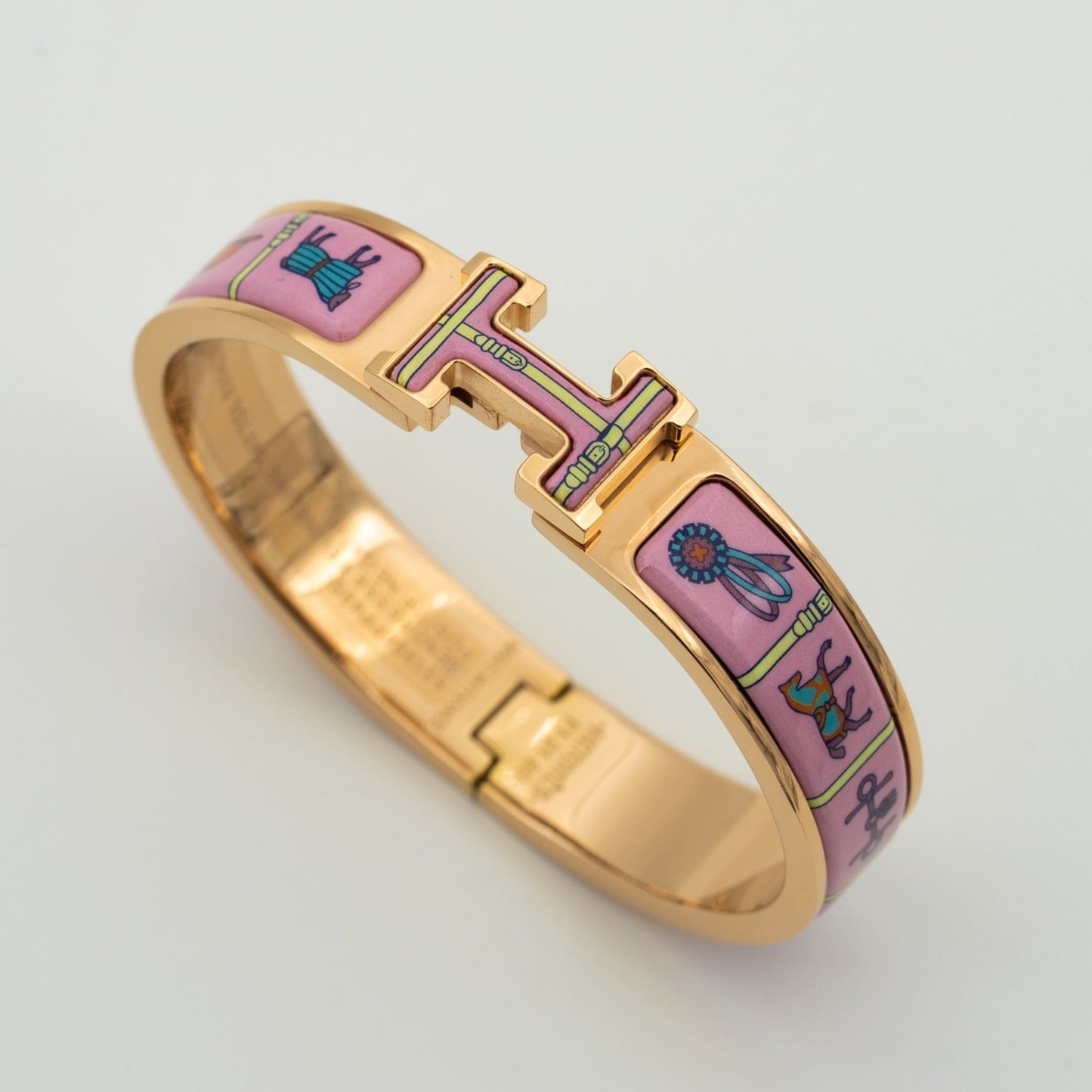 [Lucas Jewelry]H PINK GOLD BRACELET PINK CERAMIC