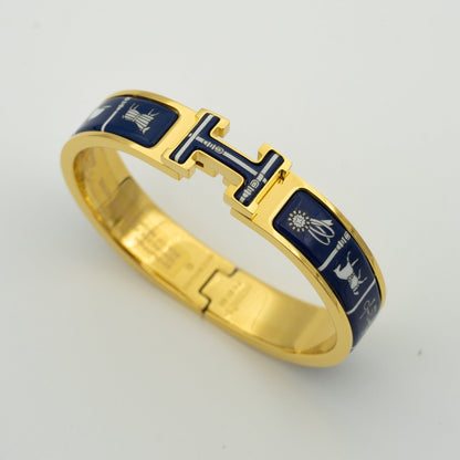 [Lucas Jewelry]H BRACELET BLUE CERAMIC