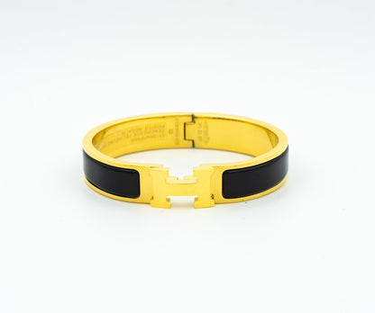 [Lucas Jewelry]H BLACK BRACELET