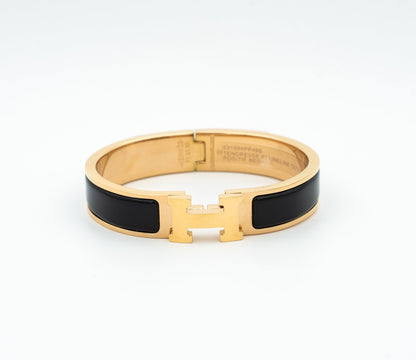 [Lucas Jewelry]H BLACK BRACELET