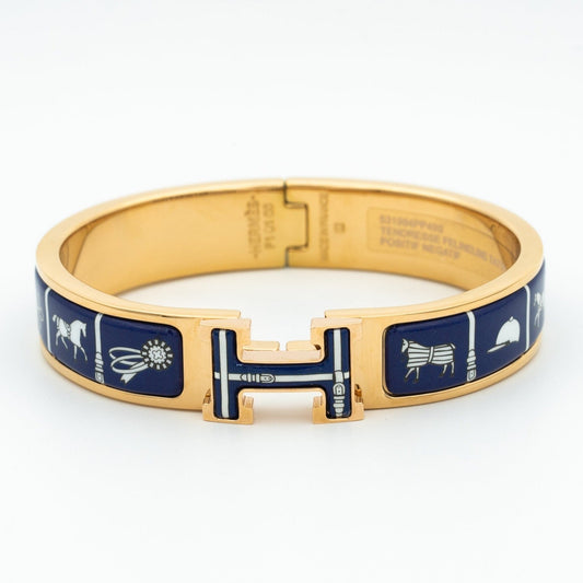 [Lucas Jewelry]H BRACELET BLUE CERAMIC