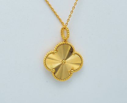 [Lucas Jewelry]CLOVER 25MM PEDANT NECKLACE GOLD