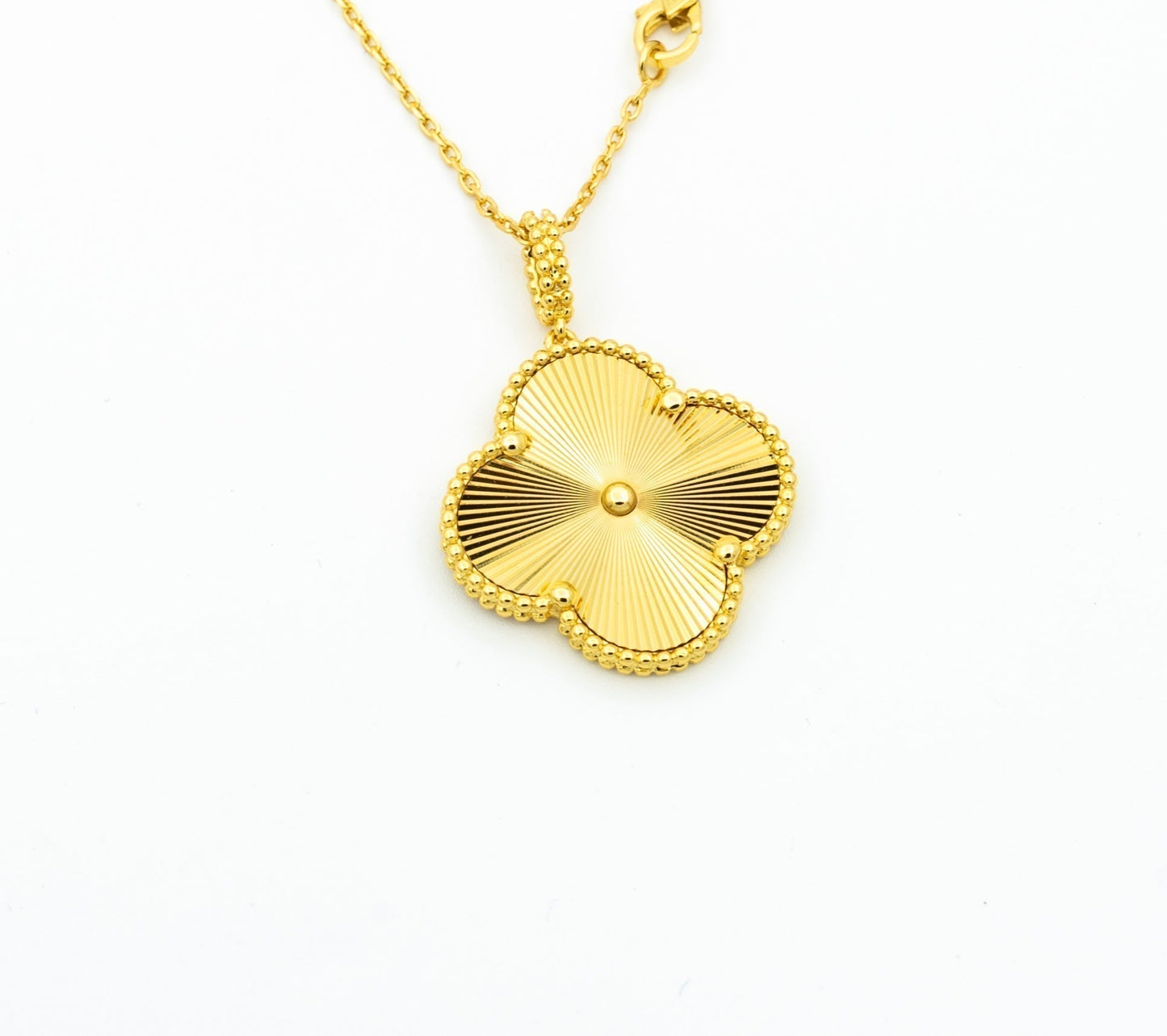 [Lucas Jewelry]CLOVER 25MM PEDANT NECKLACE GOLD