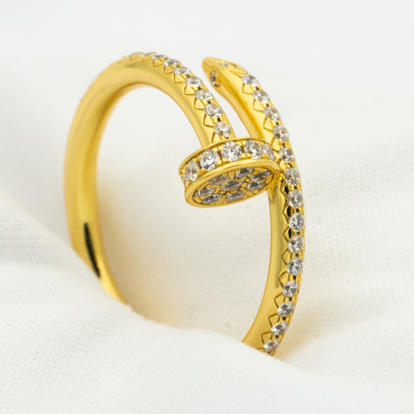 [Lucas Jewelry]JUSTE RING 1.8MM GOLD DIAMONDS