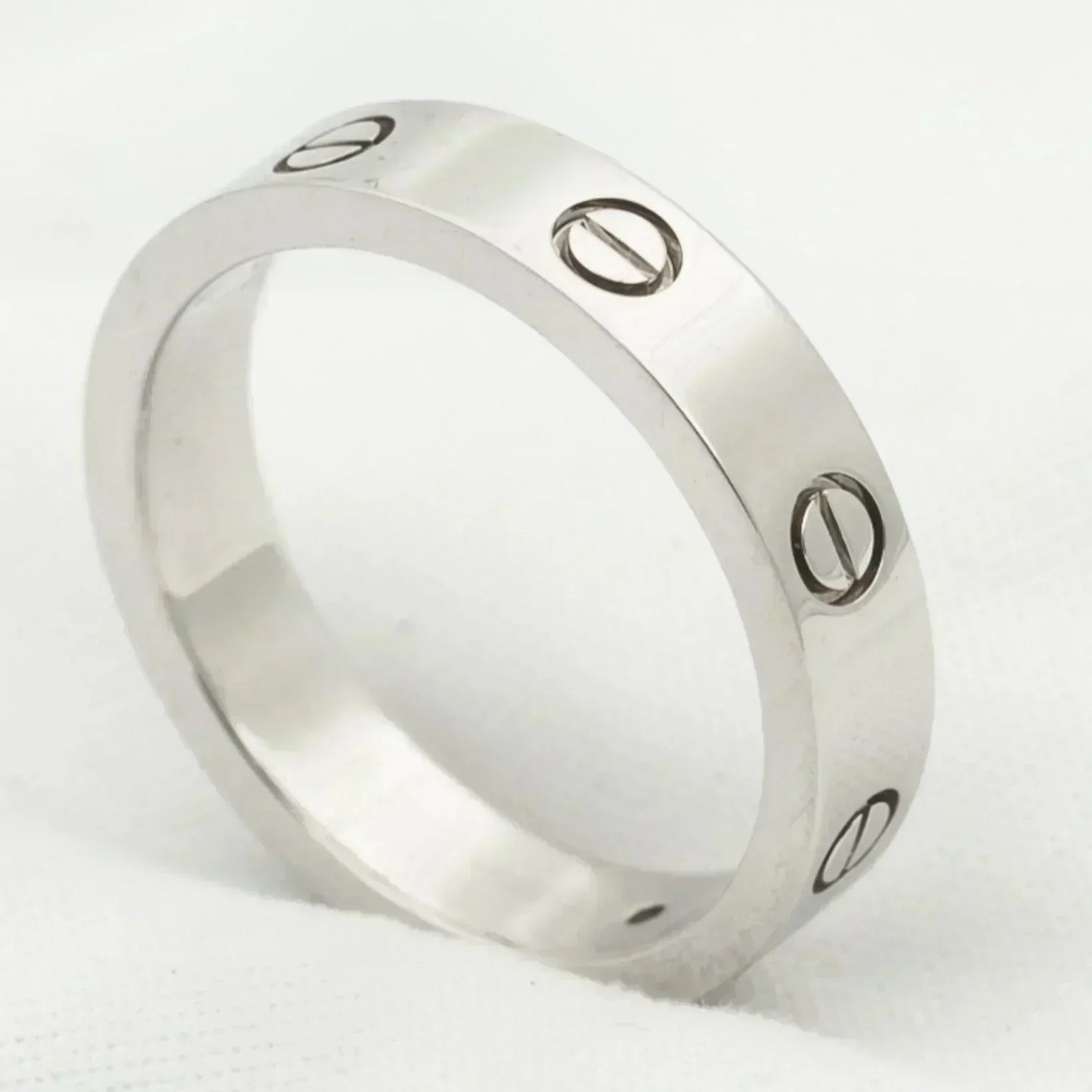 [Lucas Jewelry]LOVE RING 4MM 1 DIAMOND SILVER