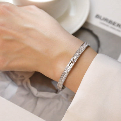 [Lucas Jewelry]KELLY BRACELET DIAMOND PAVED