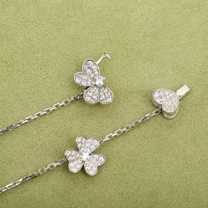 [Lucas Jewelry]FRIVOLE SILVER 9 FLOWERS NECKLACE