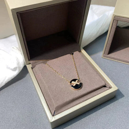 [Lucas Jewelry]JEUX DE ROSE GOLD DIAMOND NECKLACE