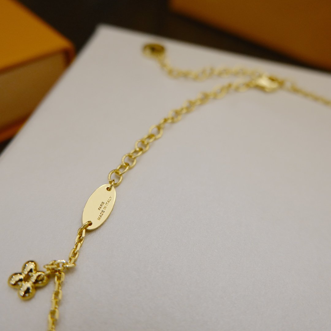 [Lucas Jewelry]BLOOMING SUPPLE NECKLACE BRASS