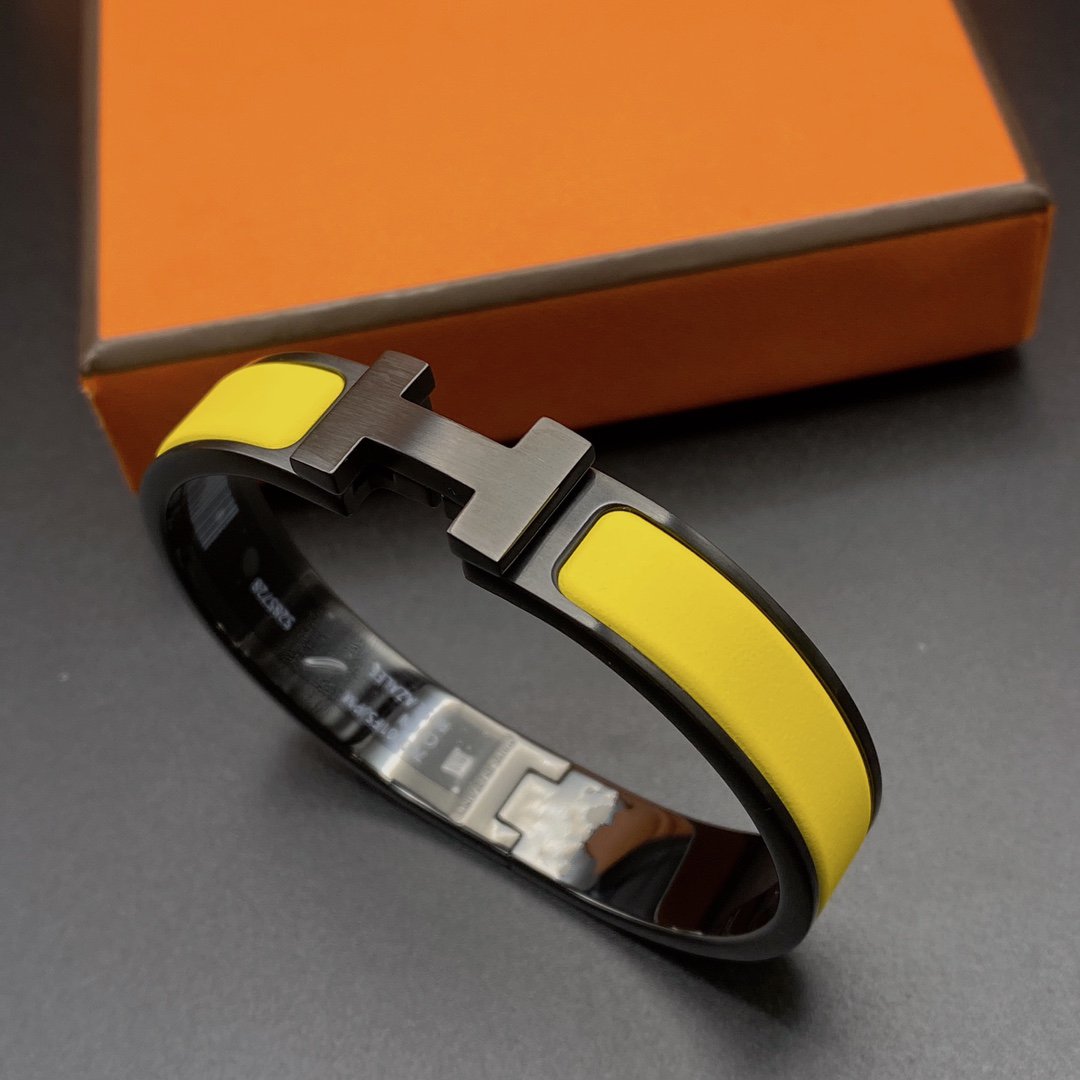 [Lucas Jewelry]CLIC HM SO BLACK YELLOW BRACELET