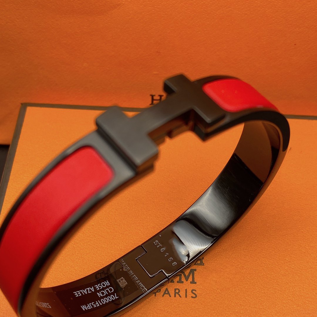 [Lucas Jewelry]CLIC HM SO BLACK RED BRACELET