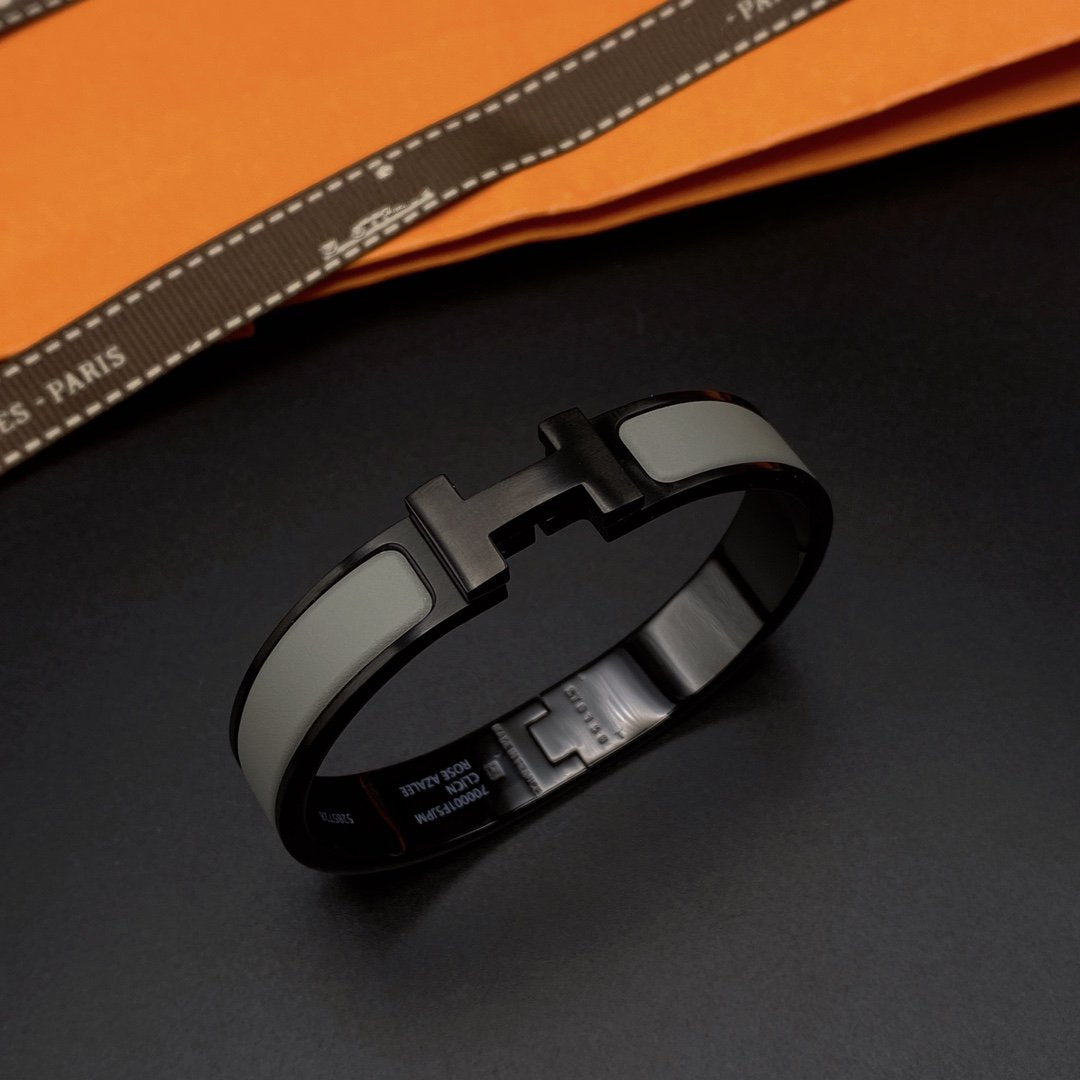 [Lucas Jewelry]CLIC HM SO BLACK GREY BRACELET