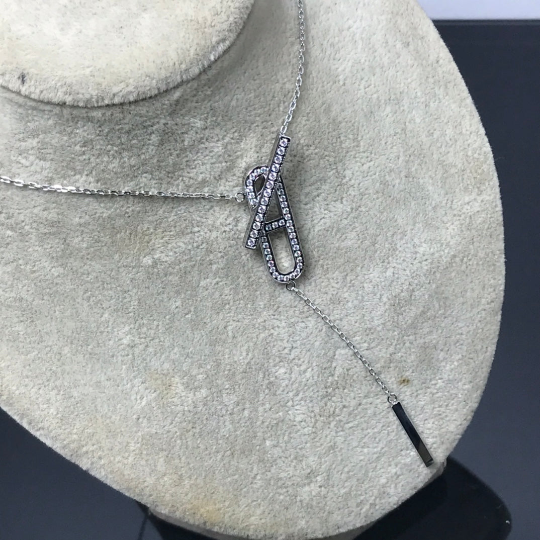 [Lucas Jewelry]HM NECKLACE PLATINUM ROSE GOLD DIAMOND