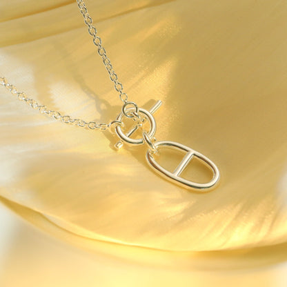 [Lucas Jewelry]HM CHAINE D'ANCRE PENDANT NECKLACE STERLING SILVER