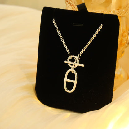 [Lucas Jewelry]HM CHAINE D'ANCRE PENDANT NECKLACE STERLING SILVER