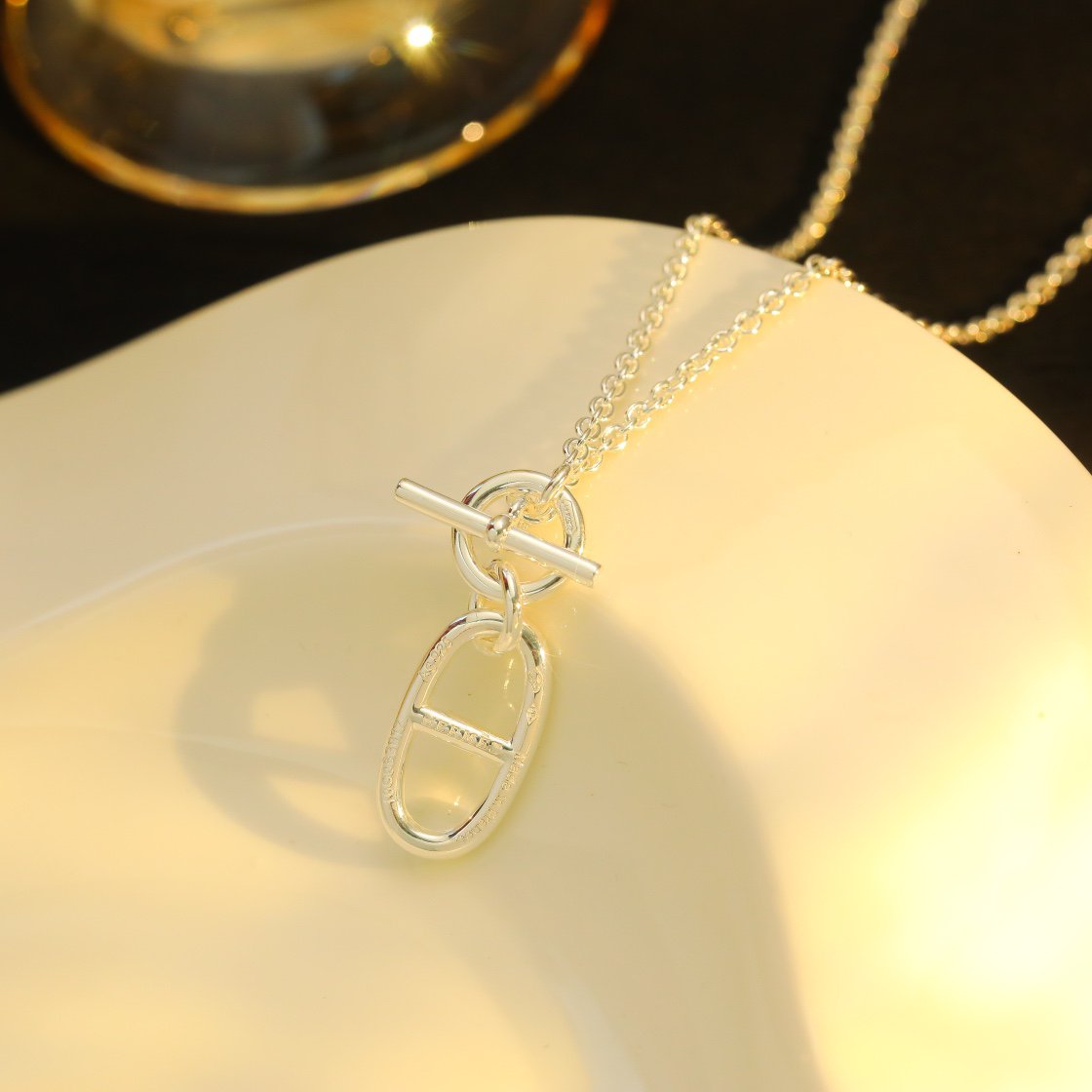 [Lucas Jewelry]HM CHAINE D'ANCRE PENDANT NECKLACE STERLING SILVER