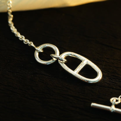 [Lucas Jewelry]HM CHAINE D'ANCRE PENDANT NECKLACE STERLING SILVER