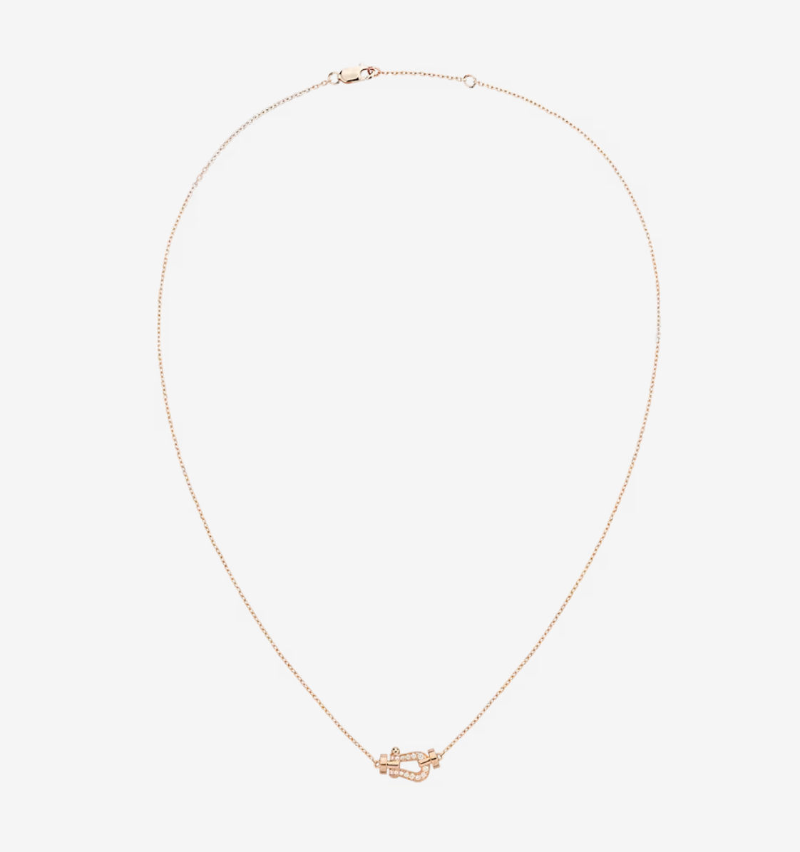 [Lucas Jewelry]FORCE 10 DIAMOND PINK GOLD NECKLACE MINI MODEL