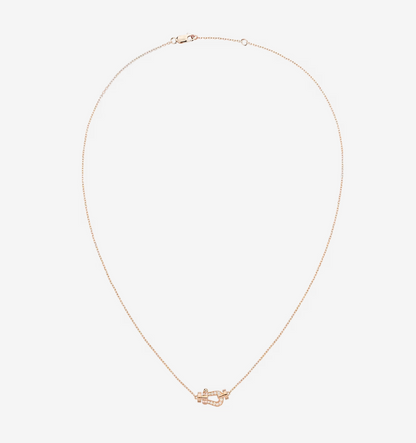 [Lucas Jewelry]FORCE 10 DIAMOND PINK GOLD NECKLACE MINI MODEL